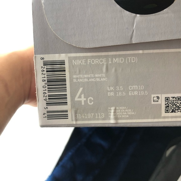 Nike Air Force 1 Mid “White” (TD) Custom size 4c - Picture 14 of 16